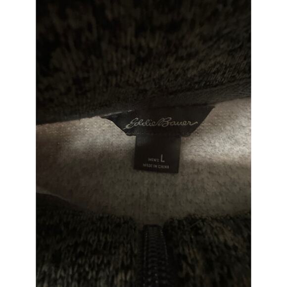 Eddie Bauer Mens 1/4 Zip Fleece Sweatshirt Pullover Large - Picture 4 of 6